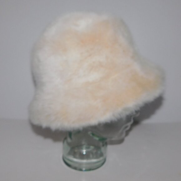 Accessorize Womens OS 57 cm Cream Faux Fur Bucket Hat - Picture 6 of 8
